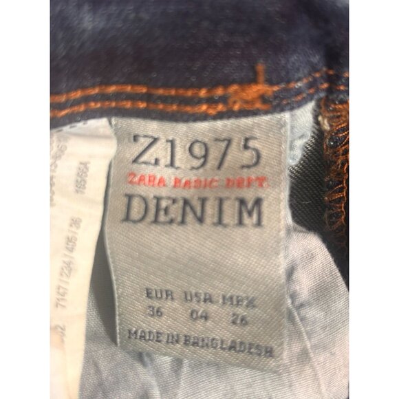 Zara Jeans Z1975 Zara Basic Denim Skinny Jeans Super High Rise Fit Blue Size 4 - Picture 8 of 12